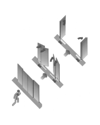 Ariete antipánico mecánico por empujón